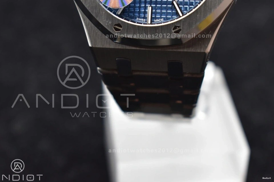 A4302 Super Royal Best SS on Clone 1:1 Dial APSF Blue 15500 Edition Oak Textured Bracelet 41mm SS 0507